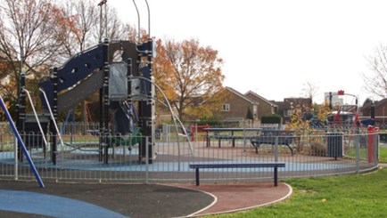 Photo of a play area in Ashford maintained by the Aspire Landscape Maintenance team