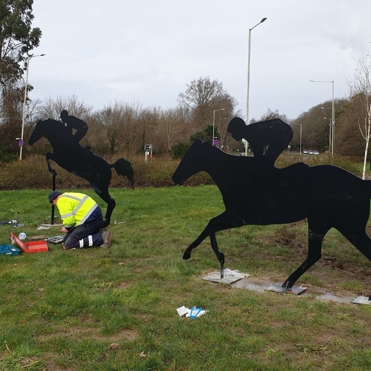 Image entitled Horses Roundabout Installation Gallery