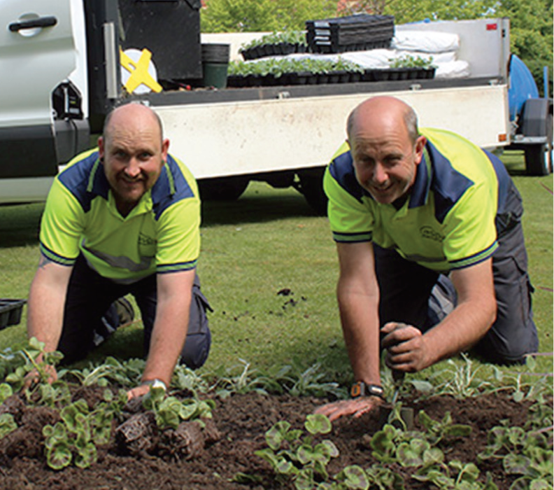 Image entitled Aspire Planting Grounds Maint